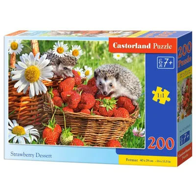 Produktbild von CASTORLAND Erdbeer-Dessert-Puzzle 200 Teile