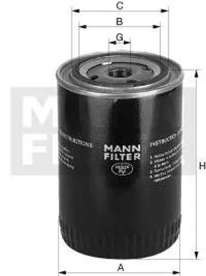 Produktbild von NFZ-MANN Ölfilter Patrone für W723/3