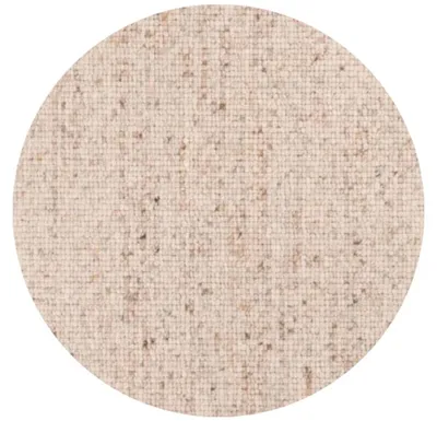 Produktbild von Unyqoos® DÉJA Living runder Wollteppich Ø300 cm, niedrigflorig – Beige, 300x300x3 cm, Modell Bela