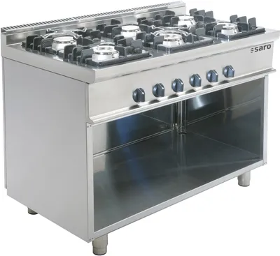Immagine prodotto di Cucina a gas con fondo aperto, modello E7/Kupg6Ba, dimensioni: L 1200 x P 700 x H 850