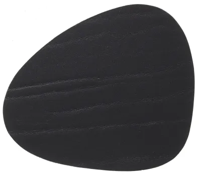 Image de LIND DNA Dessous de verre Buffalo - Cuir - Noir - 13 x 11 cm