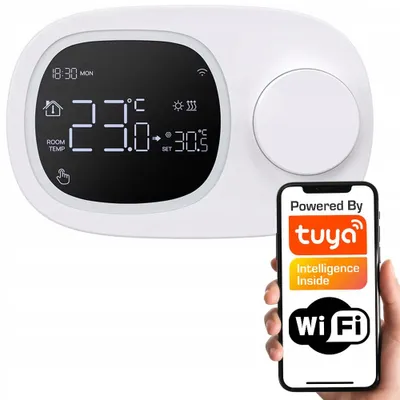 Produktbild von Tuya Wifi Schaltthermostat Wandmontage für Heizung & Klima