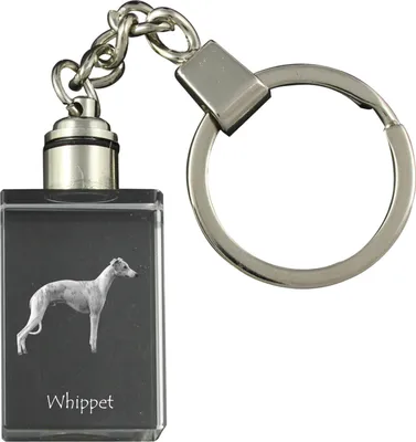 Productafbeelding van Whippet sleutelhanger met kristal en hond Art-Dog
