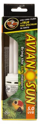 Productafbeelding van Zoo Med AS-C5E AvianSun 5.0 UVB vogelkooi-lamp, 26 Watt, fluorescent