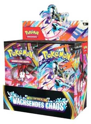 Obrázek produktu pro Pokémon: Rostoucí chaos – Booster Display ME04 (němčina)