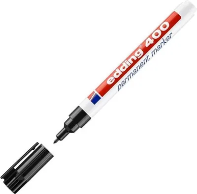 Obrázek produktu pro Edding 400, Černá, Černá, Bílá, Plast, 1 mm, CE, 10 kusů