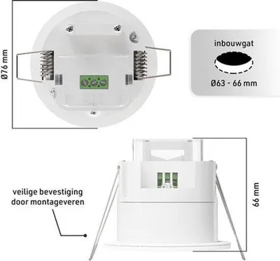 Zdjęcie produktu dla Czujnik ruchu 360 Stopień 24GHz IP65 Radar