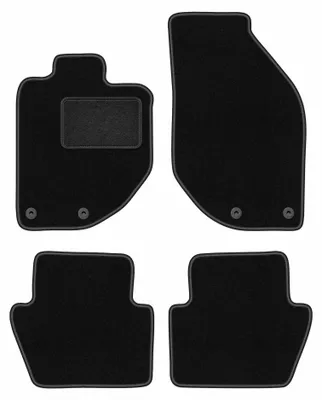 Obrázek produktu pro Velurové autokoberce pro: Volvo C70 I 1997-2005 (kabriolet/kupé) – sada 4 ks, černé, na míru – Wielganizator LUX