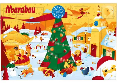 Produktbild von Marabou Adventskalender Mjölkchoklad, 200g