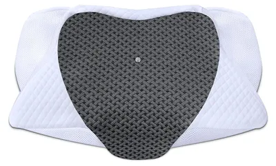 Produktbild von Kissenbezug aus weicher Baumwolle, 60 x 35,5 x 10/13 cm, ergonomischer Nackenstützkissenbezug, waschbar und abnehmbar mit glattem Reißverschluss