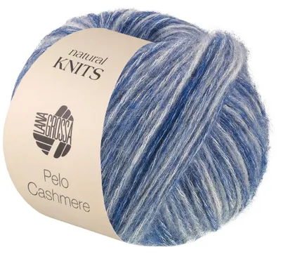 Produktbild von Lana Grossa - Pelo Cashmere 0010 dunkelblau rohweiß