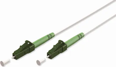 Obrázek produktu pro Goobay 59589 Optický kabel (FTTH), jednovidový (OS2) Bílý, bílý (simplexní), 15 m optický kabel (FO), zástrčka LC-APC (8°) > zástrčka LC-APC (8°), bezhalogenový plášť (LSZH)