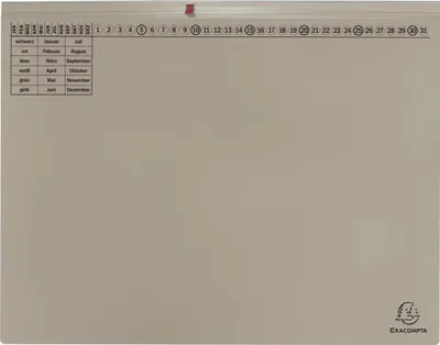 Produktbild von Exacompta 25x Exaflex, Kanzlei Hängehefter, 2x Abheft, Links, Grau, 370310B