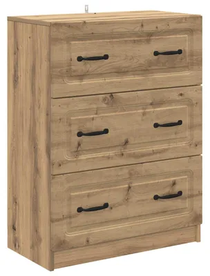 Obrázek produktu pro vidaXL Komoda Artisan – dub 66 x 34,5 x 87 cm dřevotřísková deska
