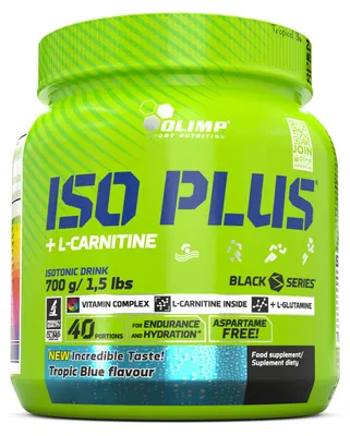 Obrázok produktu pre Olimp Nutrition Iso Plus, Športový nápoj, Instantný nápoj, Prášok, 1 kusov, Tropický, Izotonický
