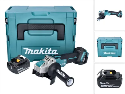 Produktbild von Makita DGA 521 F1X1J Akku Winkelschleifer 18 V 125 mm X-LOCK Brushless + 1x Akku 3,0 Ah + Makpac - ohne Ladegerät