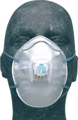 Zdjęcie produktu dla 10x 3M™ Feinstaubfiltermaske P2 06922, FFP2 mit Cool Flow Ventil (EN 149:2001)