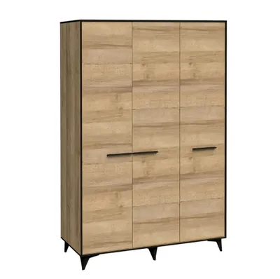 Produktbild von AX LIVING Kleiderschrank Fabriani S3T 3 türig Schrank Eiche Riviera