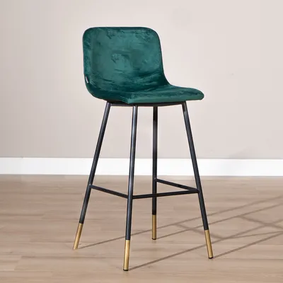 Produktbild von Bronx71 Barhocker Samt Mikky 65 - 78 cm grün