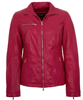 Produktbild von Jilani - Damen Echtleder Lederjacke Lammnappa beere