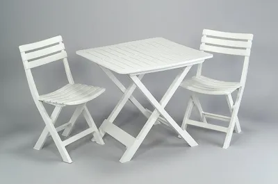 Image de Salon De Jardin Progarden Blanc Design Compact Et Résistant - Ipae Progarden