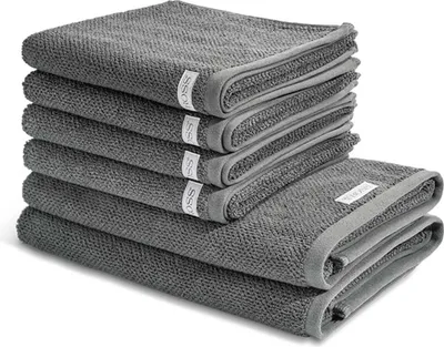 Produktbild von Ross Selection 4 X Handtuch 2 X Duschtuch im Set Frottee aus Bio Baumwolle 540 g/m², Weich saugstark und schnell trocknend, Gewebte Bordüre in vielen Farben