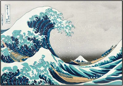 Obrázek produktu pro Hokusai - Podložka na stůl - Velká vlna Kanagawy