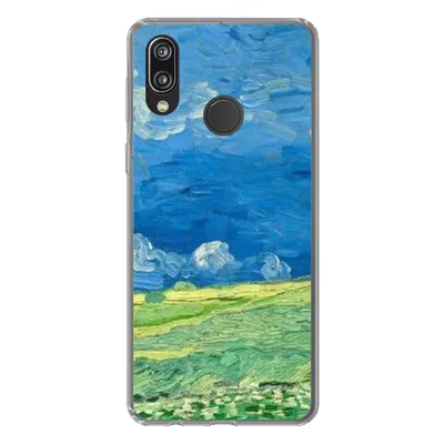 Produktbild von MuchoWow® Handyhülle Schutzhülle Hülle für Huawei P20 Lite (2020) Weizenfeld unter Gewitterwolken - Vincent van Gogh Silikon Softcase Handy Hülle - Kartenhalter