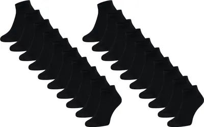 Produktbild von Mario Russo 10-Pack Sneaker Sokken Schwarz - Große 35-38