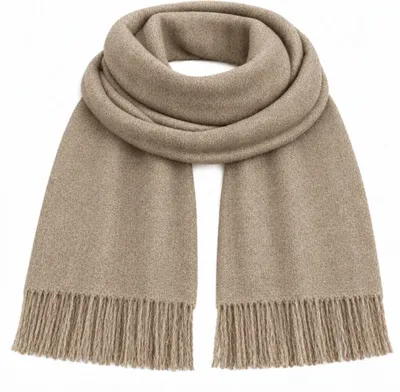 Produktbild von Oversize Damen Winterschal – 100% Viskose, Beige , 200cm x 68 cm – Kuscheliger Schal, KI-generiertes Bild