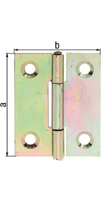 Produktbild von ALBERTS Scharnier, sendvz., LxB 80x58 mm