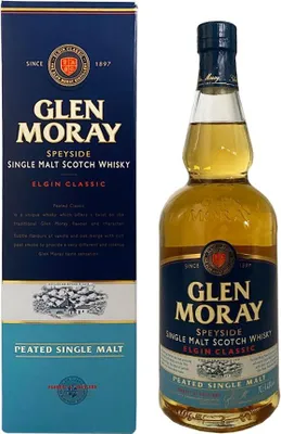 Produktbild von Glen Moray Peated Single Malt Scotch Whisky, 40% Vol. 0,7 l