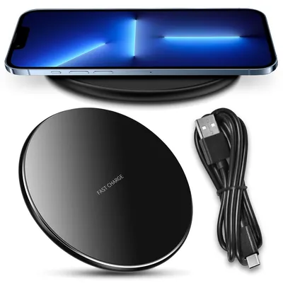 Produktbild von Wireless QI Charger 15W für Apple iPhone 17 16 16e 15 Serie Induktive Ladestation