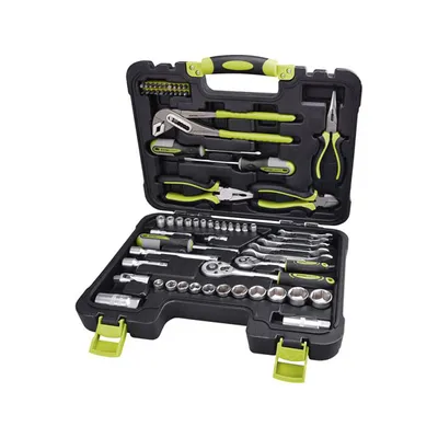 Produktbild von EXTOL CRAFT 6598 Werkzeugset 65-tlg. CrV 1/4", 3/8"