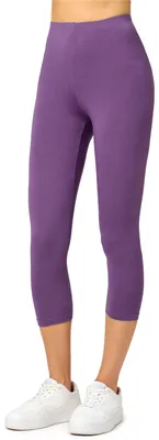 Produktbild von Merry Style Damen Leggings 3/4 aus Viskose MS10-144 (Purpur, M)