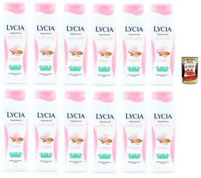 Produktbild von Lycia bagnodoccia setificante Olio di Mandorla e Orchidea, Mandelöl und Orchidee Schaumbäder Bades bath shower foam 12x 750 ml + Italian Gourmet polpa 400g