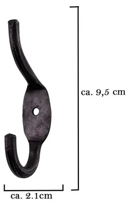 Produktbild von Rustikal geschmiedeter Wandhaken oder Kleiderhaken