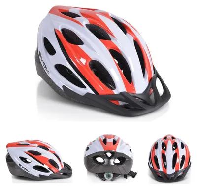 Produktbild von Byox Kinder Schutzhelm Y02 Größe L 58-62 cm, 17 Löcher, einstellbar, LED-Licht rot