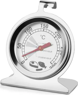 Obrázek produktu pro Teploměr pro troubu, udírnu, pečení, ocel, kuchyň, do +300 °C