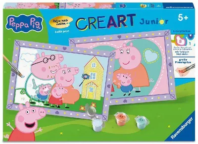 Produktbild von CreArt, Malen nach Zahlen Junior Peppa Wutz - Peppa's Familie