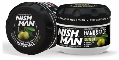 Productafbeelding van NISHMAN Hand- en gezichtscrème 300 ml - Olijfolie
