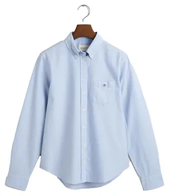 Productafbeelding van Gant 4300470-455, Overhemden, Volwassenen, Dames, Blauw, Effen, Zonder patroon