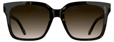 Zdjęcie produktu dla Okulary przeciwsłoneczne damskie Calvin Klein Jeans CKJ25624S - kolor "ciemny hawana" z gradientowym przejściem kolorów na brąz