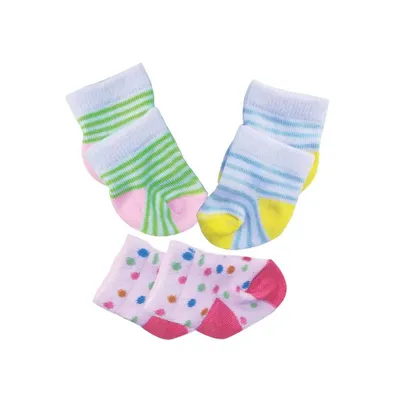 Image de Chaussettes pour poupées 3 paires, 35-45 cm