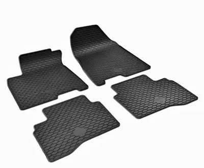 Image de Lot de tapis de sol en caoutchouc Gumarny Zubri pour KIA Niro (DE) - Avant + Arrière