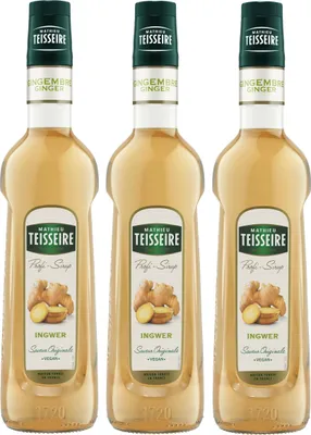 Image de Mathieu Teisseire Sirop pour boissons Gingembre 0,7L (paquet de 3)