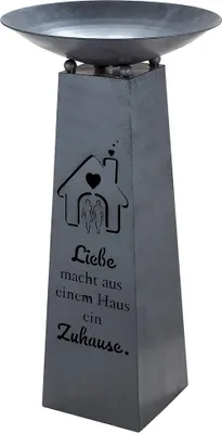 Produktbild von Gilde Schalenständer "Zuhause" Metall grau 67634
