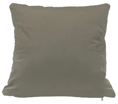Produktbild von Kissenhülle taupe 40x40 Samt weich Kissenbezug Sofakissen Dekokissen Reißverschluss