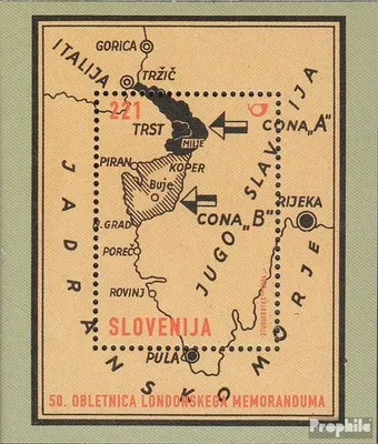 Produktbild von Briefmarken Slowenien 2004 Mi Block21 (kompl.Ausg.) postfrisch 50 Jahre Londoner Memorandum