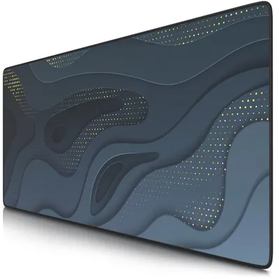 Imagen del producto de Alfombrilla para ratón Titanwolf Gaming XXL, 900 x 400 x 3 mm, base para escritorio, lavable, base antideslizante, velocidad y precisión, diseño de líneas abstractas 1